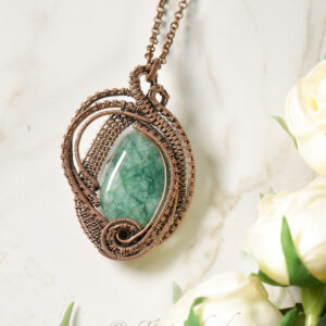 Green Agate Paisley