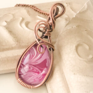 Purple swirl hand painted