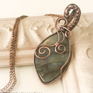 Golden leaf labradorite