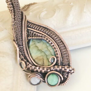 Labradorite with Moonstone