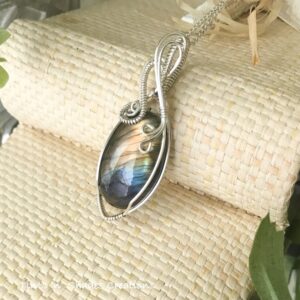 Labradorite Necklace “Sunset”
