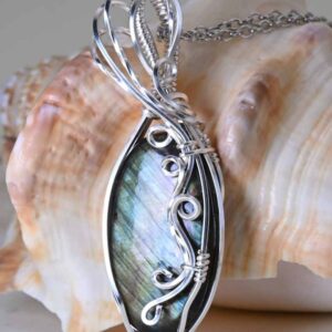 Rainbow Flash Labradorite Necklace