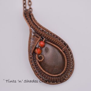 Strawberry Quartz with Coral Crystal Necklace