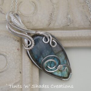 Labradorite Swirl Necklace
