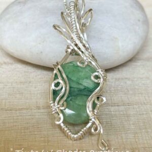 Green Emerald Oval Necklace