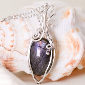 Purple Labradorite Pendant
