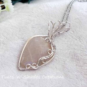 Teardrop Rainbow Moonstone Necklace