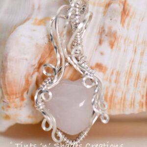 Pink Heart Rose Quartz Necklace