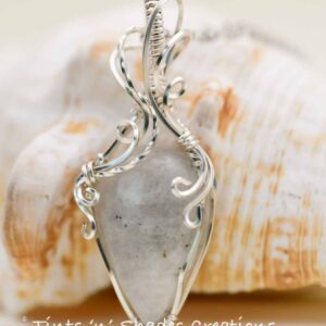 Teardrop White Moonstone Necklace