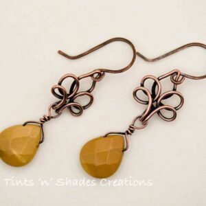 Mookaite Jasper Lotus Earrings