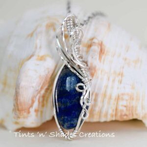 Oval Blue Lapis Lazuli Necklace