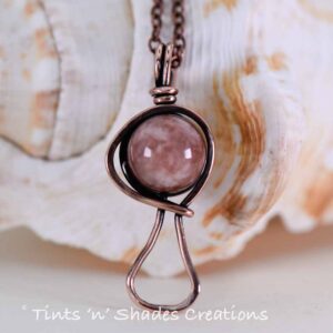 Sunstone Mushroom Necklace
