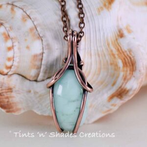 Teardrop  Chic “Tulip” Chryoprase Necklace