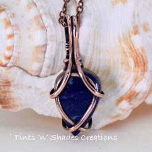 Teardrop  Chic “Tulip” Lapis Lazuli Necklace