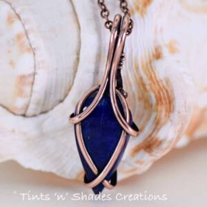 Teardrop  Chic “Tulip” Lapis Lazuli Necklace