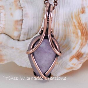 Teardrop  Chic “Tulip” Pink Kunzite Necklace