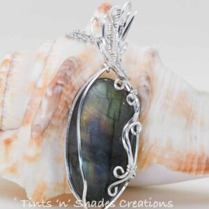 Rainbow Flash Labradorite Necklace